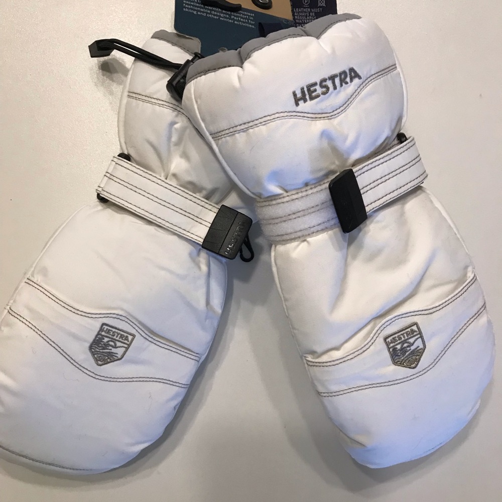 Hestra Alpine Cosy Mitt Off white Size 8